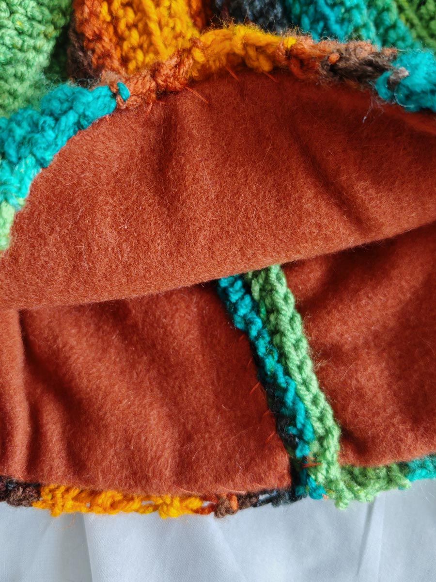 Cuffia Uncinetto - H. 23 CM X CIRC. 56 CM - Multicolor