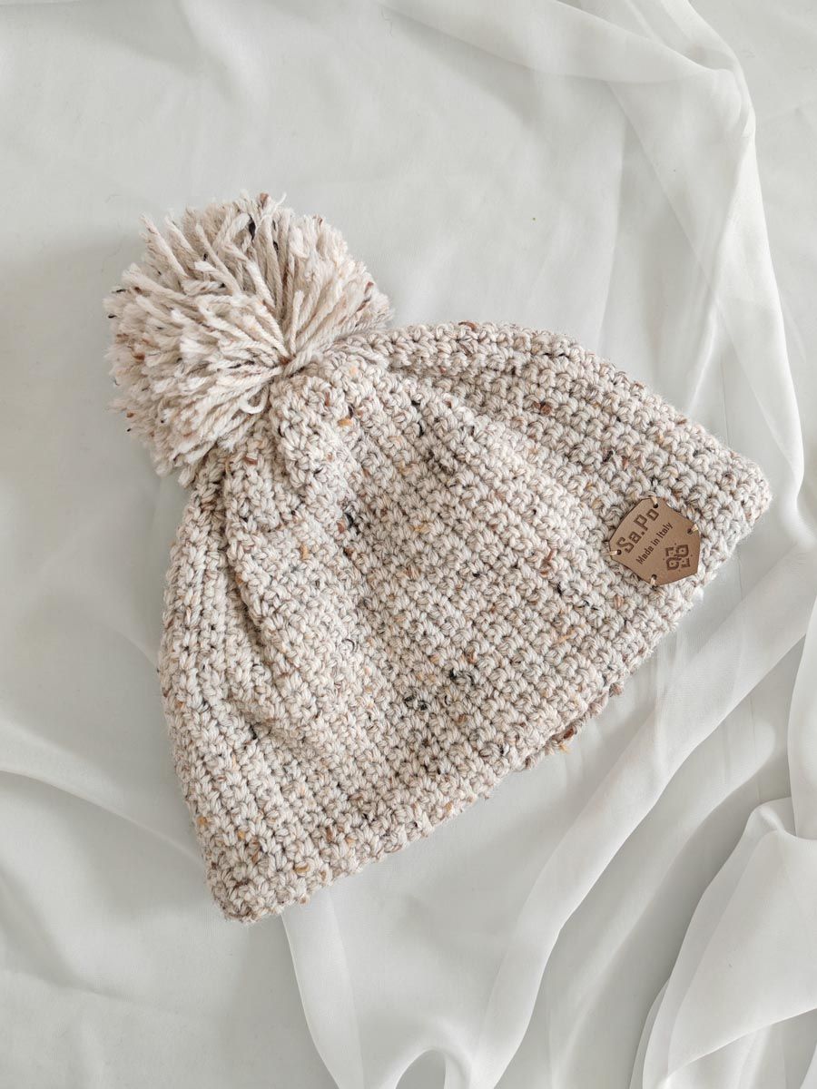 Crochet Beanie – Cream
