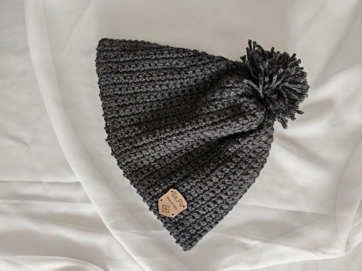 Crochet Beanie – Grey
