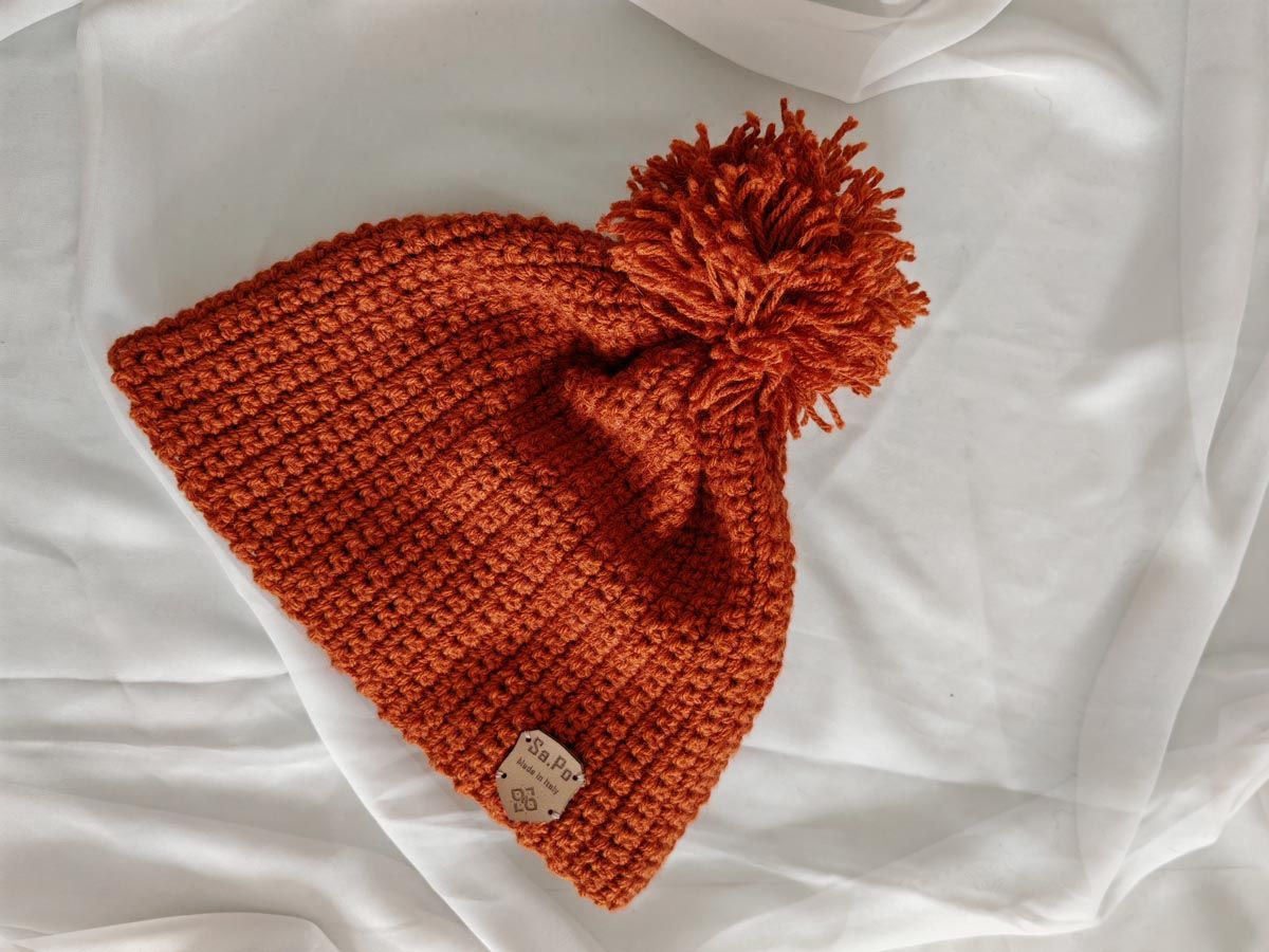 Crochet Beanie – Brick