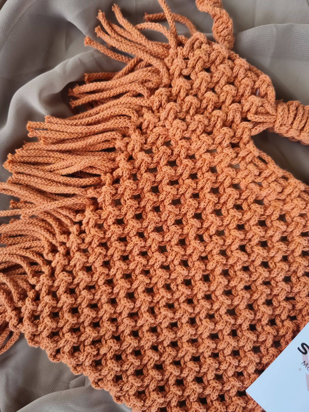 Dakota Crochet Bag – Terracotta