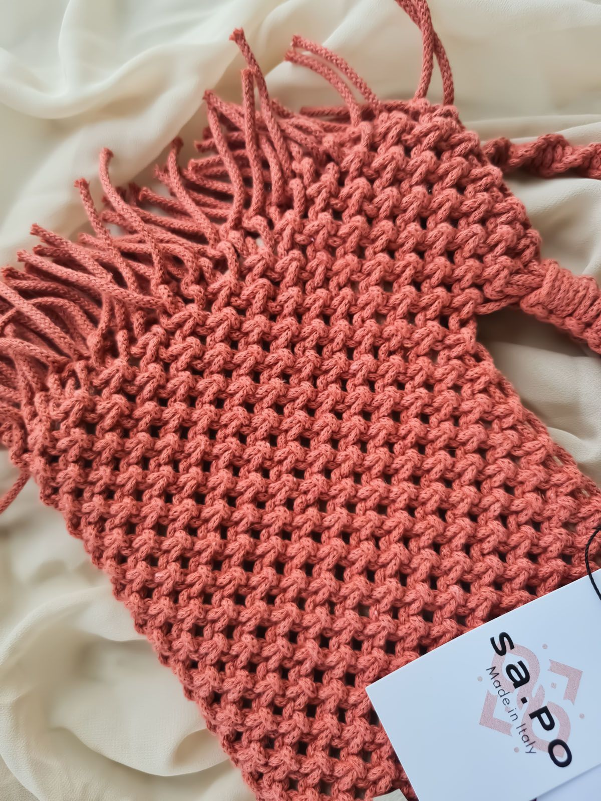 Dakota Crochet Bag – Peony
